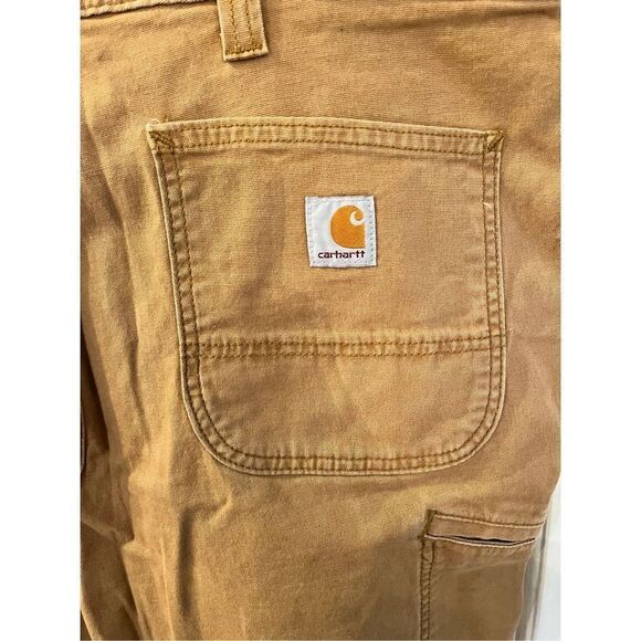 Carhartt Tan Relaxed Fit Jean Shorts sz 40 EUC - Picture 6 of 8